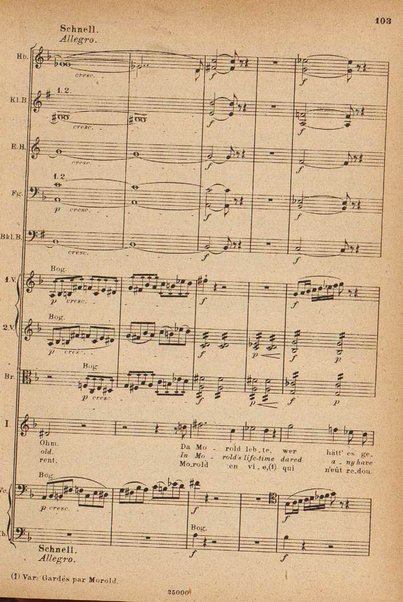 Tristan und Isolde / von Richard Wagner ; english translation by H. and F. Corder ; version française commencée par Alfred Ernst terminée par L. de Fourcaud et P. Brück