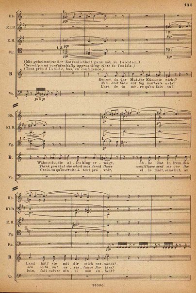 Tristan und Isolde / von Richard Wagner ; english translation by H. and F. Corder ; version française commencée par Alfred Ernst terminée par L. de Fourcaud et P. Brück