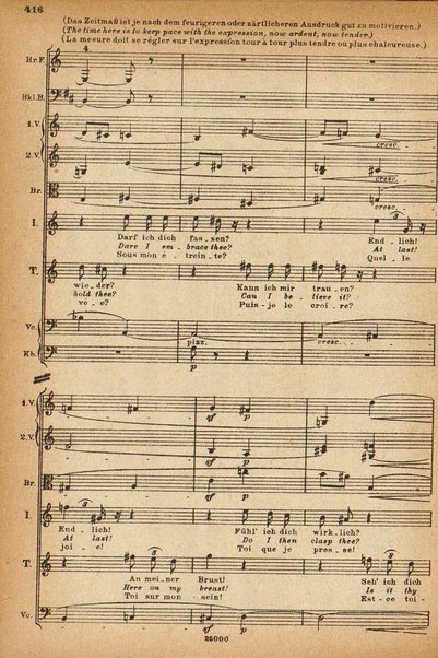 Tristan und Isolde / von Richard Wagner ; english translation by H. and F. Corder ; version française commencée par Alfred Ernst terminée par L. de Fourcaud et P. Brück