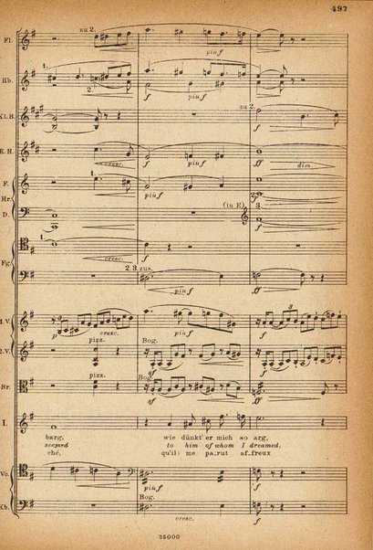 Tristan und Isolde / von Richard Wagner ; english translation by H. and F. Corder ; version française commencée par Alfred Ernst terminée par L. de Fourcaud et P. Brück