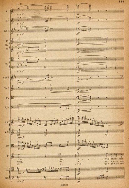 Tristan und Isolde / von Richard Wagner ; english translation by H. and F. Corder ; version française commencée par Alfred Ernst terminée par L. de Fourcaud et P. Brück