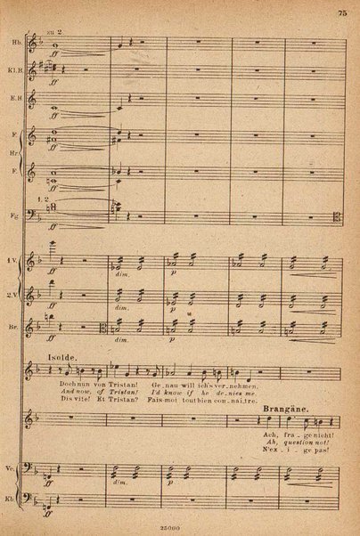 Tristan und Isolde / von Richard Wagner ; english translation by H. and F. Corder ; version française commencée par Alfred Ernst terminée par L. de Fourcaud et P. Brück