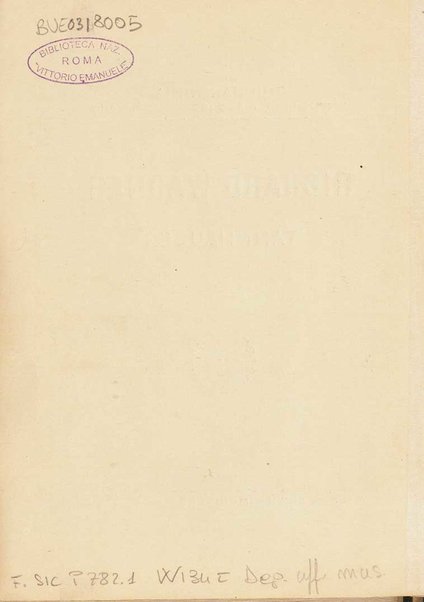 Tannhäuser / Richard Wagner