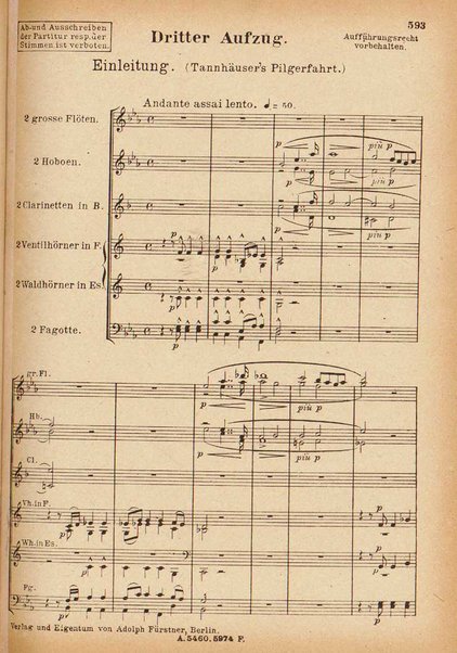 Tannhäuser / Richard Wagner