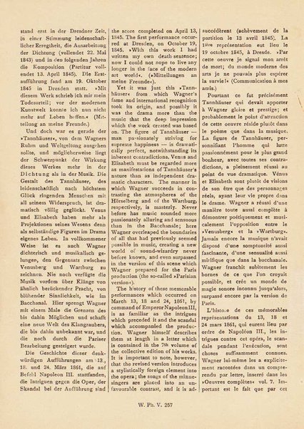 Tannhäuser / Richard Wagner