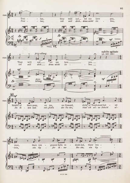 Troilus and Cressida : opera in three acts / libretto by Christopher Hassall ; german translation by Ernst Roth ; music by William Walton