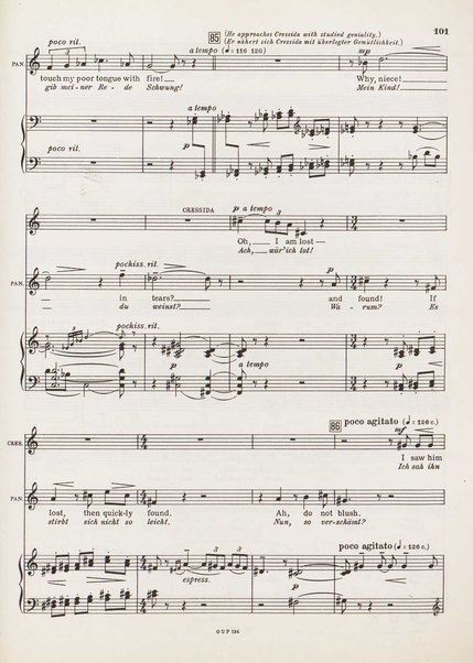 Troilus and Cressida : opera in three acts / libretto by Christopher Hassall ; german translation by Ernst Roth ; music by William Walton