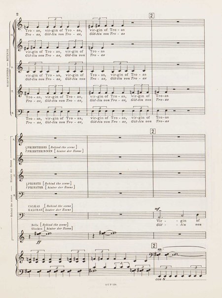 Troilus and Cressida : opera in three acts / libretto by Christopher Hassall ; german translation by Ernst Roth ; music by William Walton