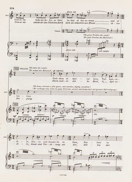 Troilus and Cressida : opera in three acts / libretto by Christopher Hassall ; german translation by Ernst Roth ; music by William Walton