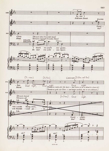 Troilus and Cressida : opera in three acts / libretto by Christopher Hassall ; german translation by Ernst Roth ; music by William Walton