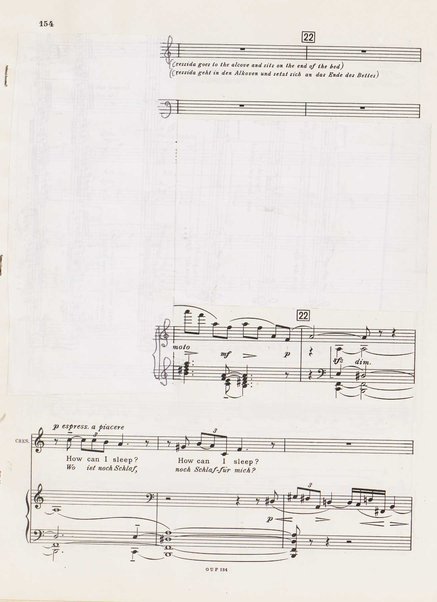 Troilus and Cressida : opera in three acts / libretto by Christopher Hassall ; german translation by Ernst Roth ; music by William Walton