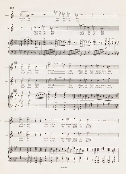 Troilus and Cressida : opera in three acts / libretto by Christopher Hassall ; german translation by Ernst Roth ; music by William Walton