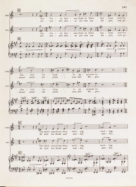 Troilus and Cressida : opera in three acts / libretto by Christopher Hassall ; german translation by Ernst Roth ; music by William Walton