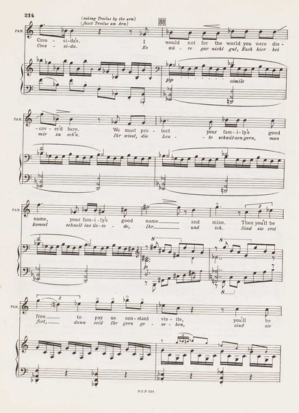 Troilus and Cressida : opera in three acts / libretto by Christopher Hassall ; german translation by Ernst Roth ; music by William Walton