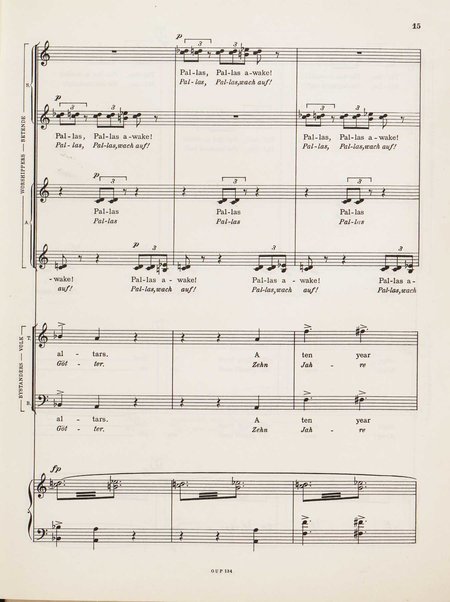 Troilus and Cressida : opera in three acts / libretto by Christopher Hassall ; german translation by Ernst Roth ; music by William Walton