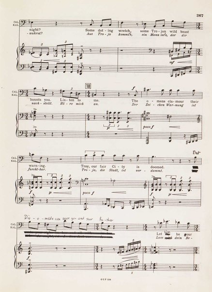 Troilus and Cressida : opera in three acts / libretto by Christopher Hassall ; german translation by Ernst Roth ; music by William Walton