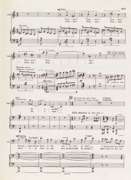 Troilus and Cressida : opera in three acts / libretto by Christopher Hassall ; german translation by Ernst Roth ; music by William Walton