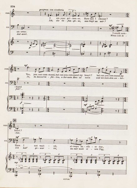 Troilus and Cressida : opera in three acts / libretto by Christopher Hassall ; german translation by Ernst Roth ; music by William Walton