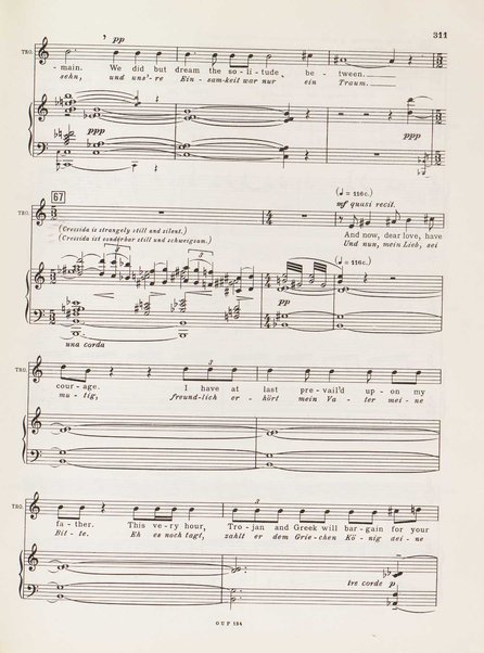 Troilus and Cressida : opera in three acts / libretto by Christopher Hassall ; german translation by Ernst Roth ; music by William Walton