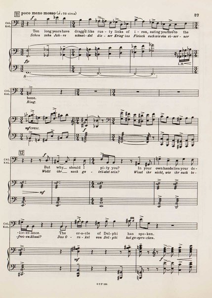 Troilus and Cressida : opera in three acts / libretto by Christopher Hassall ; german translation by Ernst Roth ; music by William Walton