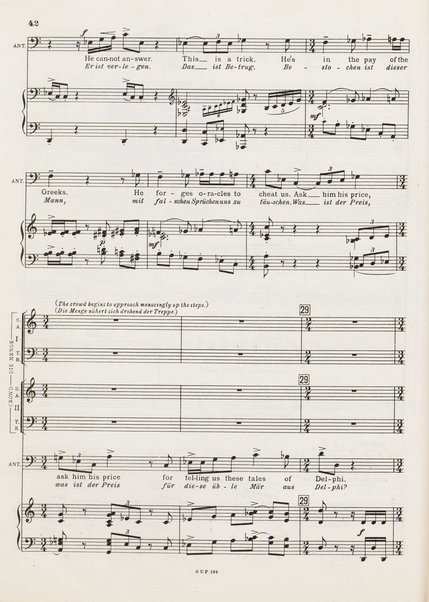 Troilus and Cressida : opera in three acts / libretto by Christopher Hassall ; german translation by Ernst Roth ; music by William Walton