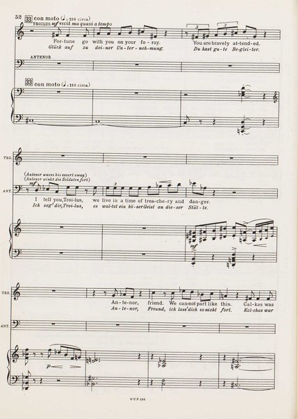 Troilus and Cressida : opera in three acts / libretto by Christopher Hassall ; german translation by Ernst Roth ; music by William Walton