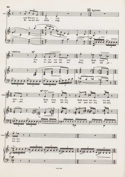 Troilus and Cressida : opera in three acts / libretto by Christopher Hassall ; german translation by Ernst Roth ; music by William Walton