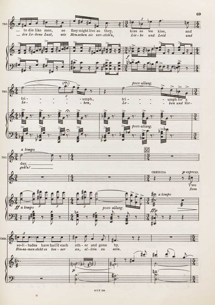 Troilus and Cressida : opera in three acts / libretto by Christopher Hassall ; german translation by Ernst Roth ; music by William Walton