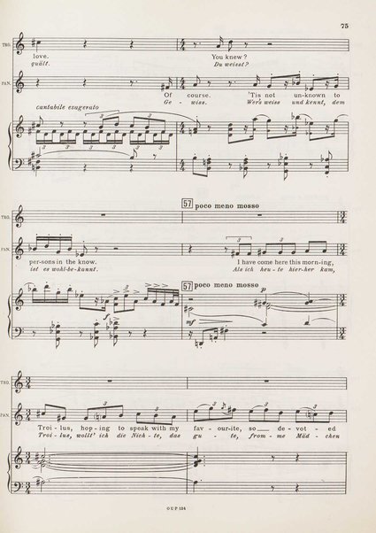 Troilus and Cressida : opera in three acts / libretto by Christopher Hassall ; german translation by Ernst Roth ; music by William Walton