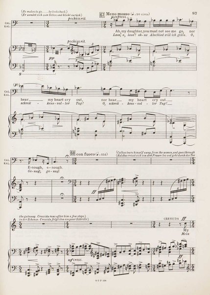 Troilus and Cressida : opera in three acts / libretto by Christopher Hassall ; german translation by Ernst Roth ; music by William Walton