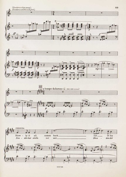 Troilus and Cressida : opera in three acts / libretto by Christopher Hassall ; german translation by Ernst Roth ; music by William Walton