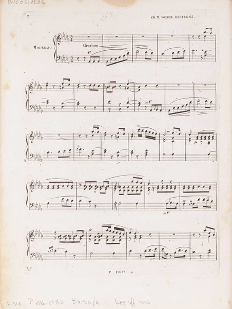 L'invitation pour la walse : rondo brillant pour piano-forte / composé par Ch. M. de Weber