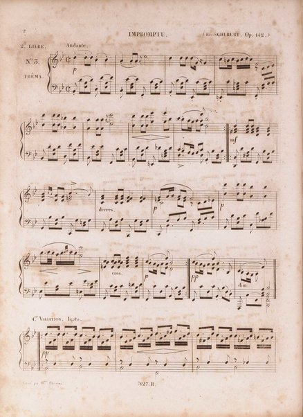 4 improptu pour le piano. 2.