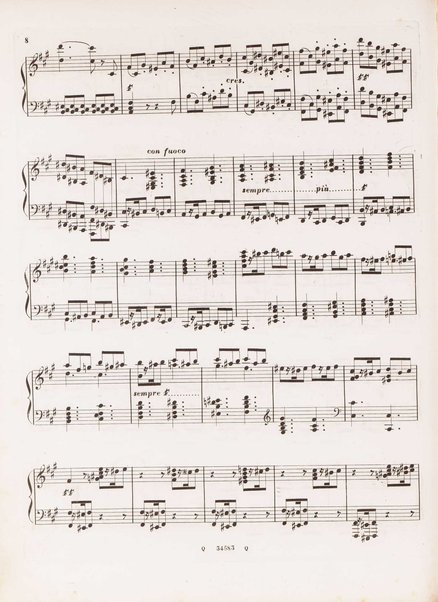 Scherzo a capriccio (fa diesis minore) per pianoforte / di F. Mendelssohn Bartholdy