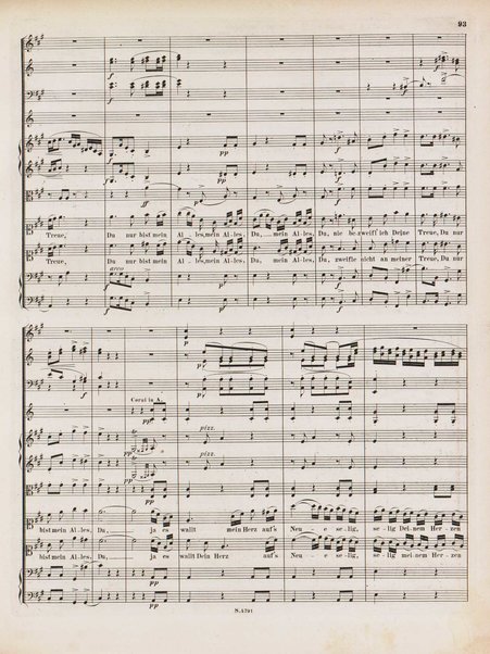 Euryanthe : grosse romantische Oper in drei Aufzügen / Dichtung von Helmine von Chezy ; geb: Freyinn von Klencke ; in Musik gesetzt von Carl Maria von Weber