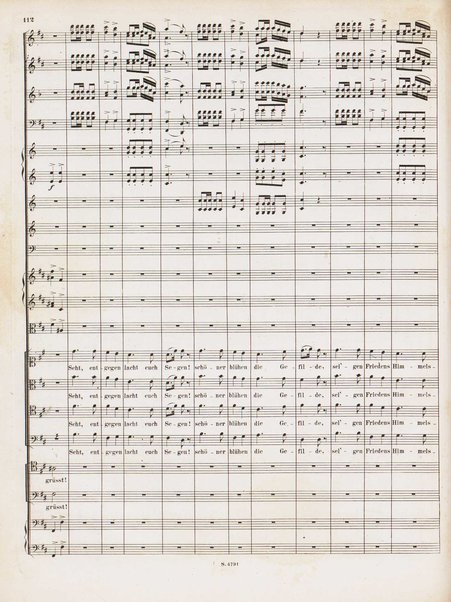 Euryanthe : grosse romantische Oper in drei Aufzügen / Dichtung von Helmine von Chezy ; geb: Freyinn von Klencke ; in Musik gesetzt von Carl Maria von Weber