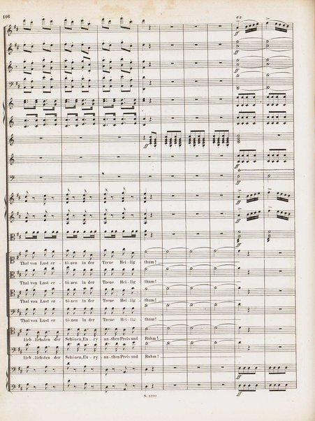 Euryanthe : grosse romantische Oper in drei Aufzügen / Dichtung von Helmine von Chezy ; geb: Freyinn von Klencke ; in Musik gesetzt von Carl Maria von Weber