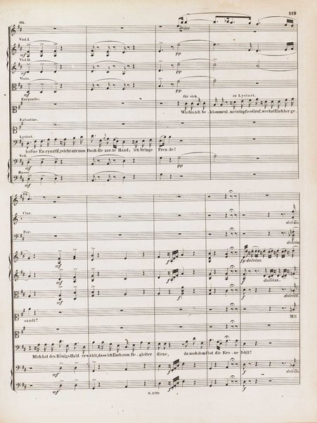 Euryanthe : grosse romantische Oper in drei Aufzügen / Dichtung von Helmine von Chezy ; geb: Freyinn von Klencke ; in Musik gesetzt von Carl Maria von Weber