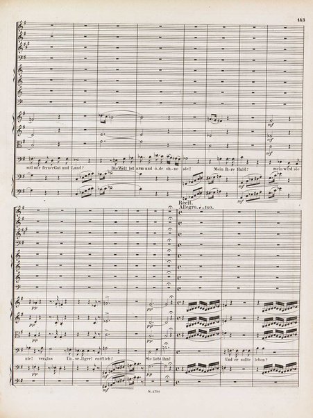 Euryanthe : grosse romantische Oper in drei Aufzügen / Dichtung von Helmine von Chezy ; geb: Freyinn von Klencke ; in Musik gesetzt von Carl Maria von Weber