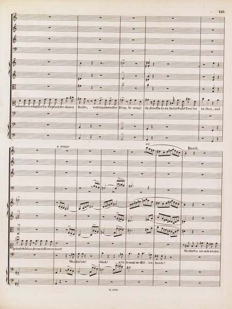 Euryanthe : grosse romantische Oper in drei Aufzügen / Dichtung von Helmine von Chezy ; geb: Freyinn von Klencke ; in Musik gesetzt von Carl Maria von Weber