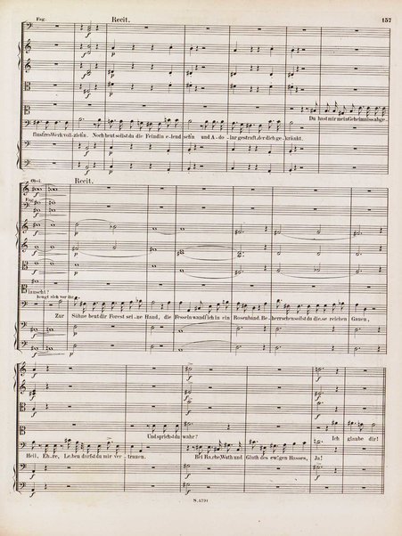 Euryanthe : grosse romantische Oper in drei Aufzügen / Dichtung von Helmine von Chezy ; geb: Freyinn von Klencke ; in Musik gesetzt von Carl Maria von Weber