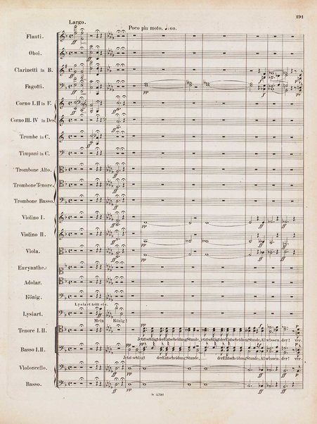 Euryanthe : grosse romantische Oper in drei Aufzügen / Dichtung von Helmine von Chezy ; geb: Freyinn von Klencke ; in Musik gesetzt von Carl Maria von Weber