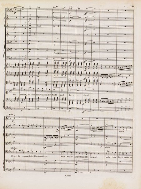 Euryanthe : grosse romantische Oper in drei Aufzügen / Dichtung von Helmine von Chezy ; geb: Freyinn von Klencke ; in Musik gesetzt von Carl Maria von Weber