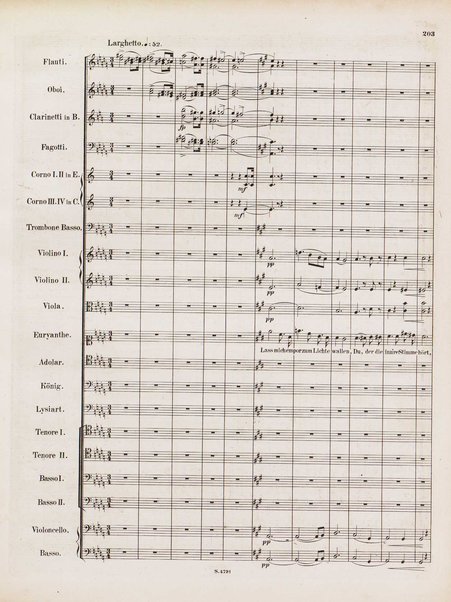 Euryanthe : grosse romantische Oper in drei Aufzügen / Dichtung von Helmine von Chezy ; geb: Freyinn von Klencke ; in Musik gesetzt von Carl Maria von Weber