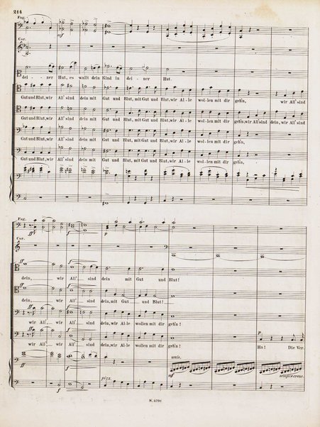 Euryanthe : grosse romantische Oper in drei Aufzügen / Dichtung von Helmine von Chezy ; geb: Freyinn von Klencke ; in Musik gesetzt von Carl Maria von Weber