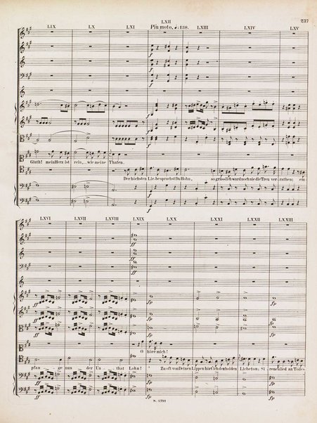 Euryanthe : grosse romantische Oper in drei Aufzügen / Dichtung von Helmine von Chezy ; geb: Freyinn von Klencke ; in Musik gesetzt von Carl Maria von Weber