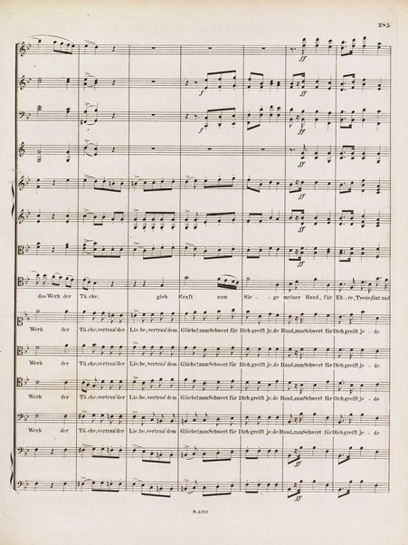 Euryanthe : grosse romantische Oper in drei Aufzügen / Dichtung von Helmine von Chezy ; geb: Freyinn von Klencke ; in Musik gesetzt von Carl Maria von Weber