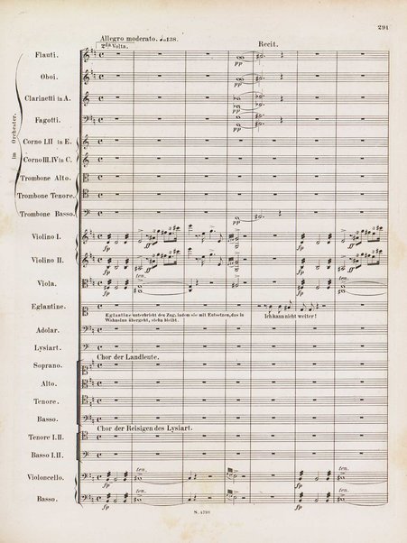 Euryanthe : grosse romantische Oper in drei Aufzügen / Dichtung von Helmine von Chezy ; geb: Freyinn von Klencke ; in Musik gesetzt von Carl Maria von Weber