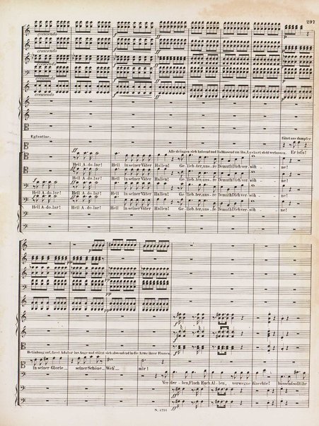 Euryanthe : grosse romantische Oper in drei Aufzügen / Dichtung von Helmine von Chezy ; geb: Freyinn von Klencke ; in Musik gesetzt von Carl Maria von Weber