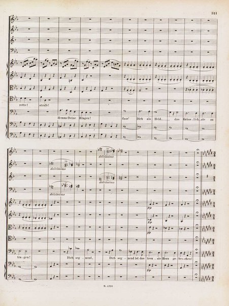 Euryanthe : grosse romantische Oper in drei Aufzügen / Dichtung von Helmine von Chezy ; geb: Freyinn von Klencke ; in Musik gesetzt von Carl Maria von Weber